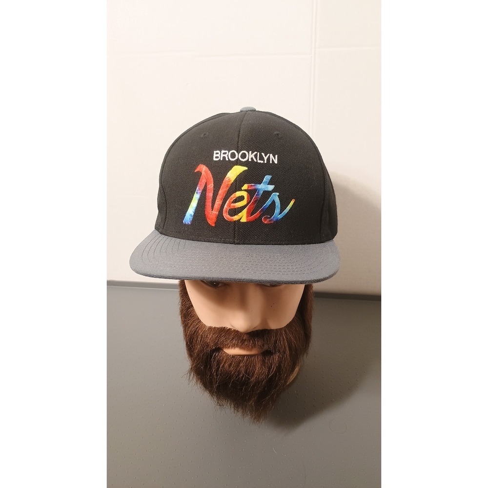 Mitchell & Ness Brooklyn Nets Hat Mens OSFA Black Excellent Tie-Dye Snapback